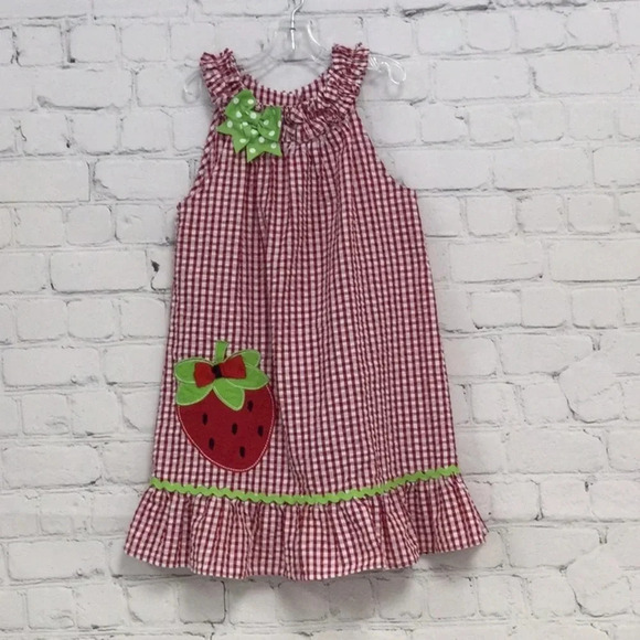 Emily Rose 4T Strawberry Dress - Picture 1 of 6